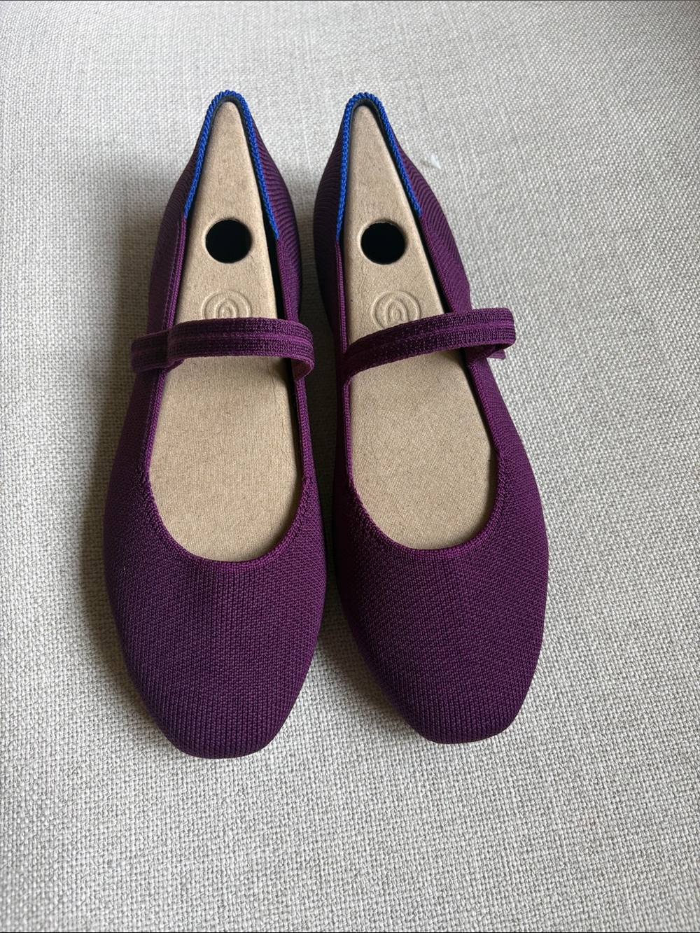 Rothy's Plum the square Mary Jane Flats with Strap - Picture 2 of 7